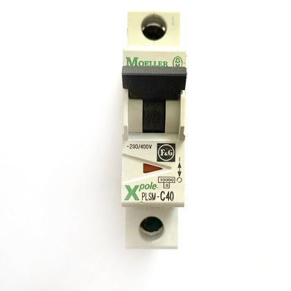 Moeller xPole PLSM-C40-DW C40 40A 40 Amp MCB Circuit Breaker Type C